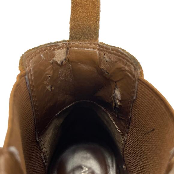 ANTONIO MELANI BOOTIES Women's Size 7 Chestnut Tan SUEDE LEATHER - Picture 9 of 10